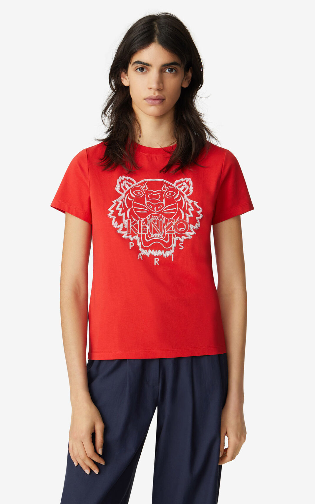 Kenzo Tiger T-shirts Dame - Rød DK-397863